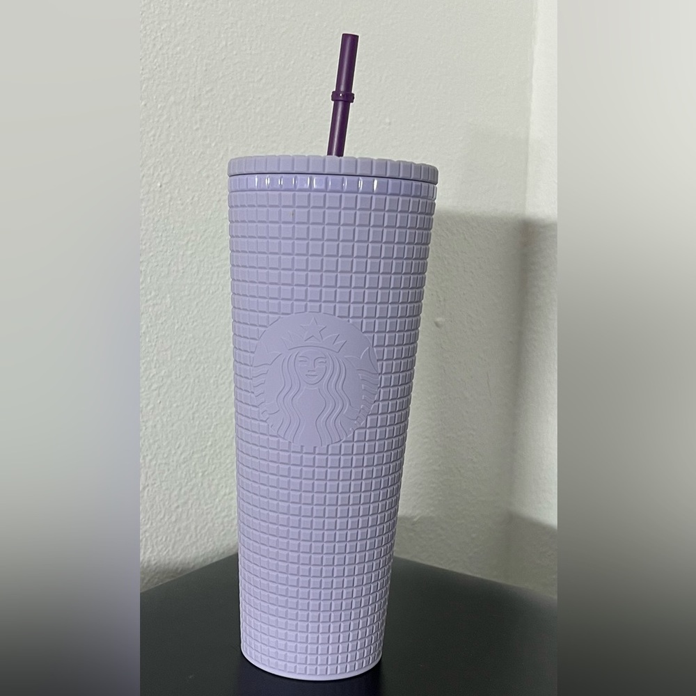 Starbucks purple lilac grid tumbler
